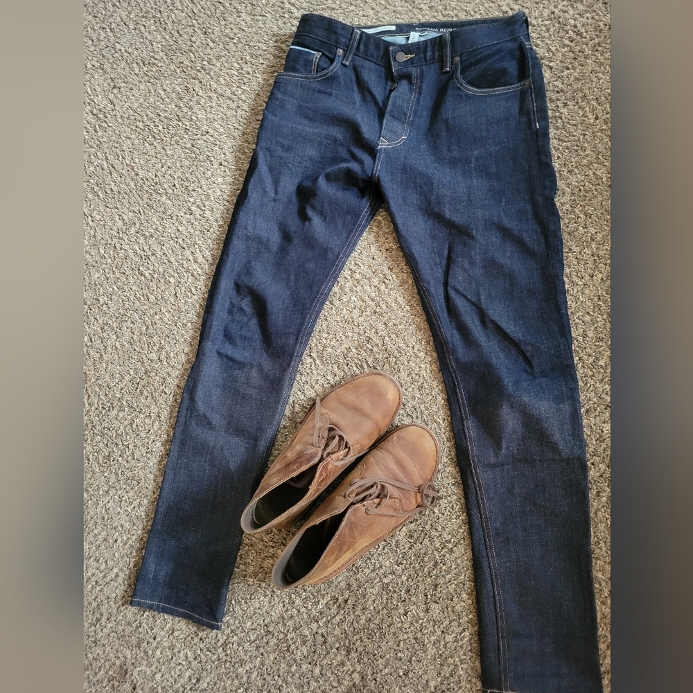 Bananna Republic Selvedge Trooper Jeans White Oak Deniem